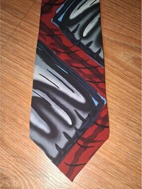 VINTAGE 1996 Jerry Garcia Silk Tie Multicolor Art Wide